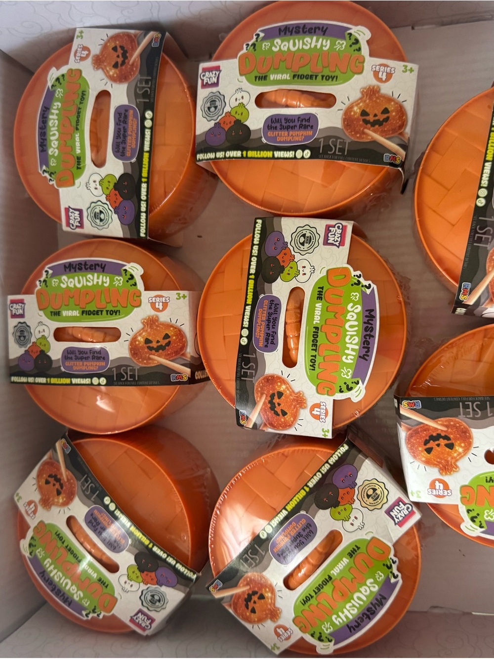 Squishmallows Orange Halloween Dumpling Party Fidget Toys